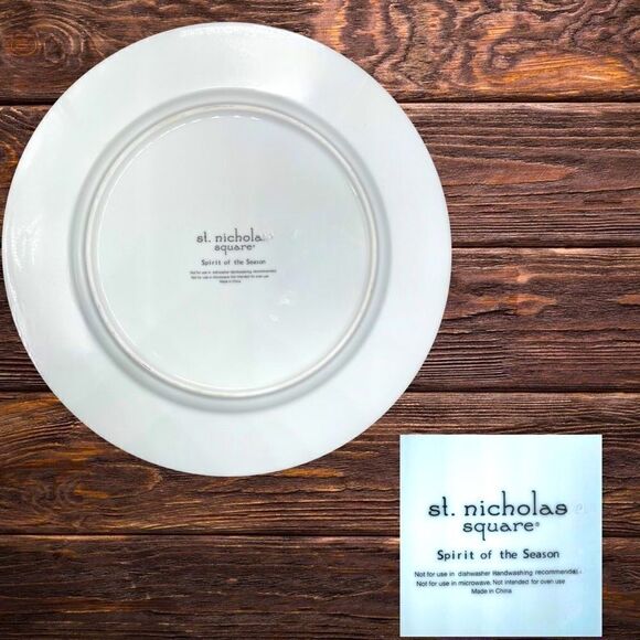 St. Nicholas Square l Believe l Gold-Rimmed l Replacement Dinner Plate l EUC - Picture 4 of 9